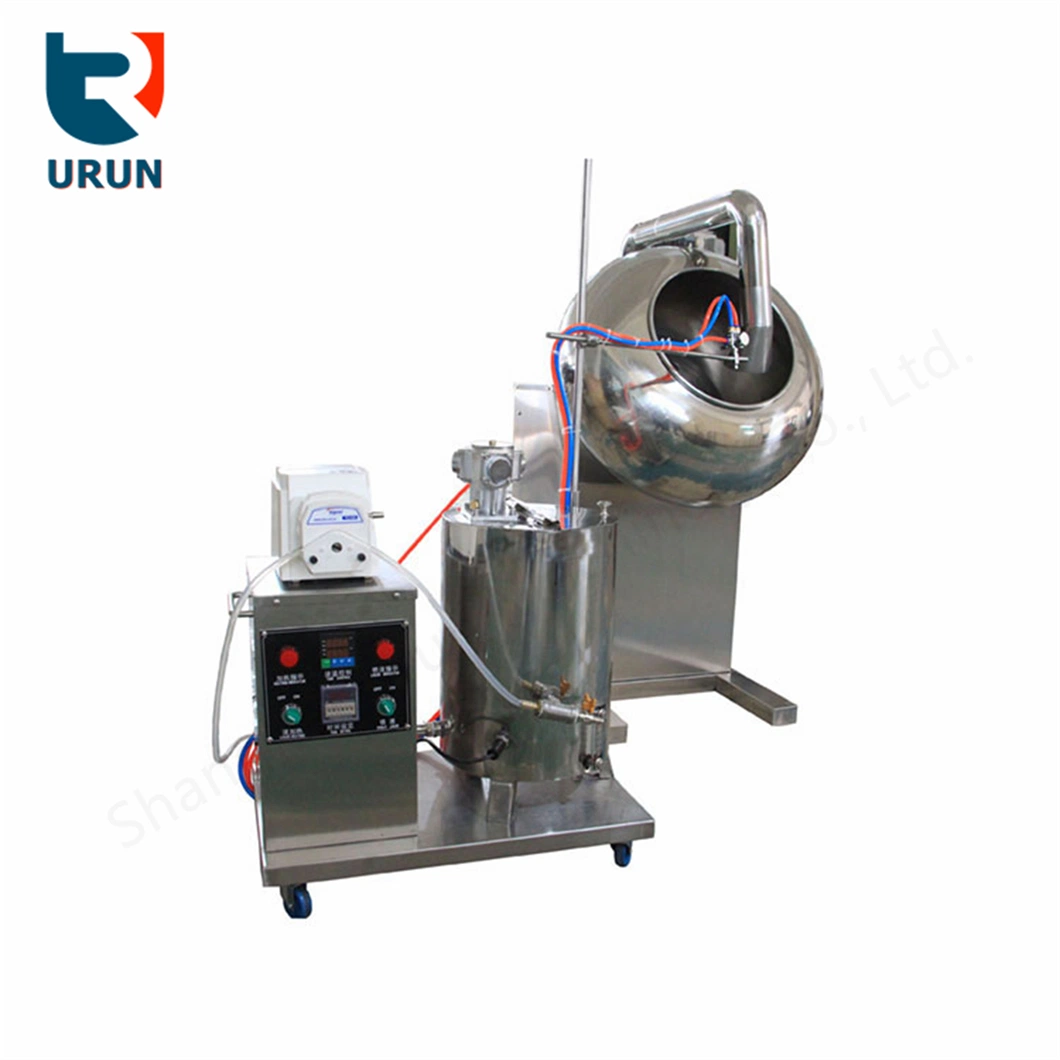 Automatic Tablet Pill Sugar Film Candy Coating Pan Chocolate Bean Coater Nuts Coating Machine