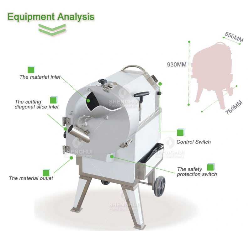 Multifunctional Fruit Shred Slice Dice Machine Sweet Potato Chip Making Machine Fruit Cutter Root Vegetable Cutting Machine