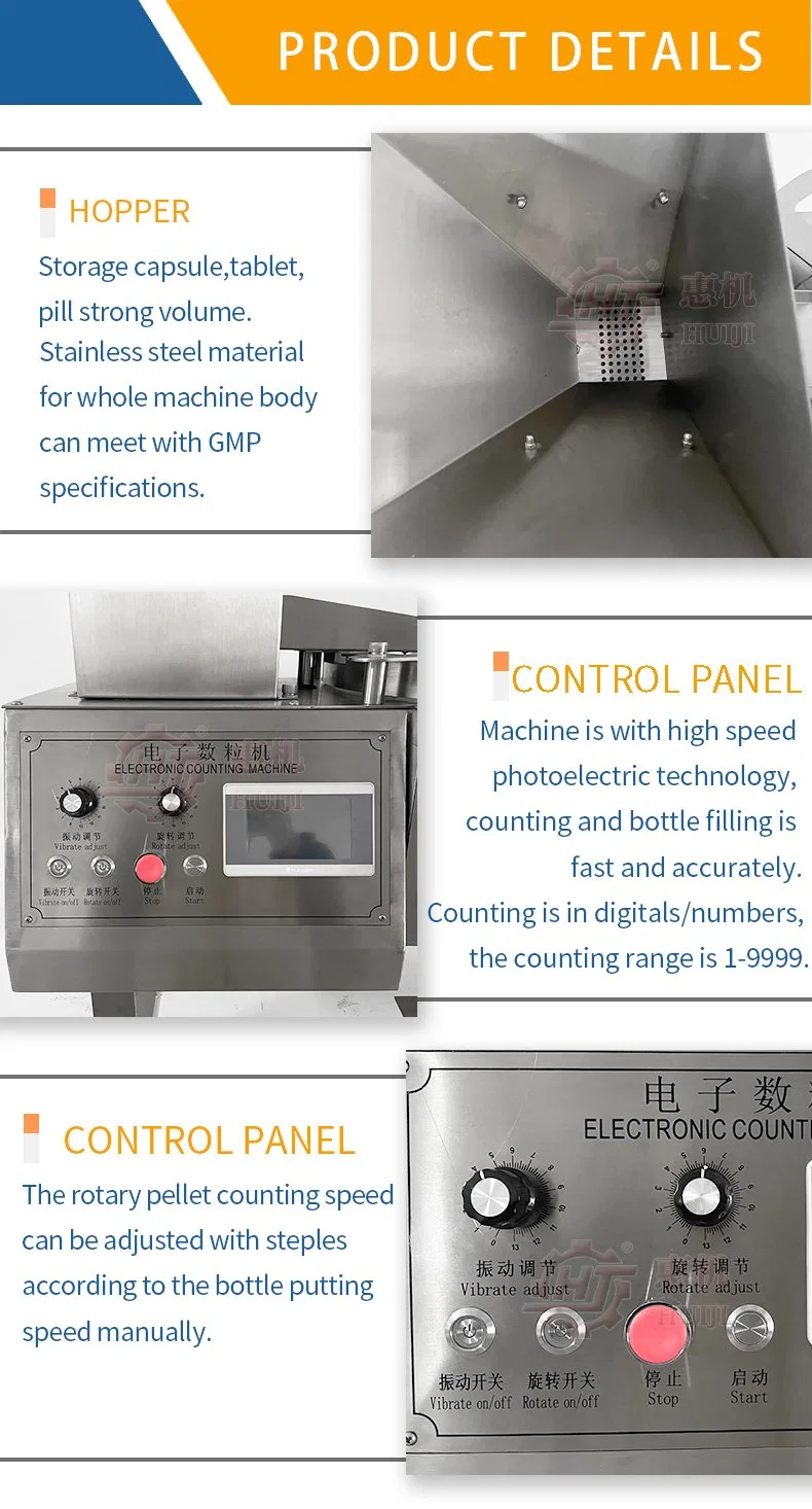 Jsj-60 Semi Automatic Capsule Gummy Tablet Small Counting Machine