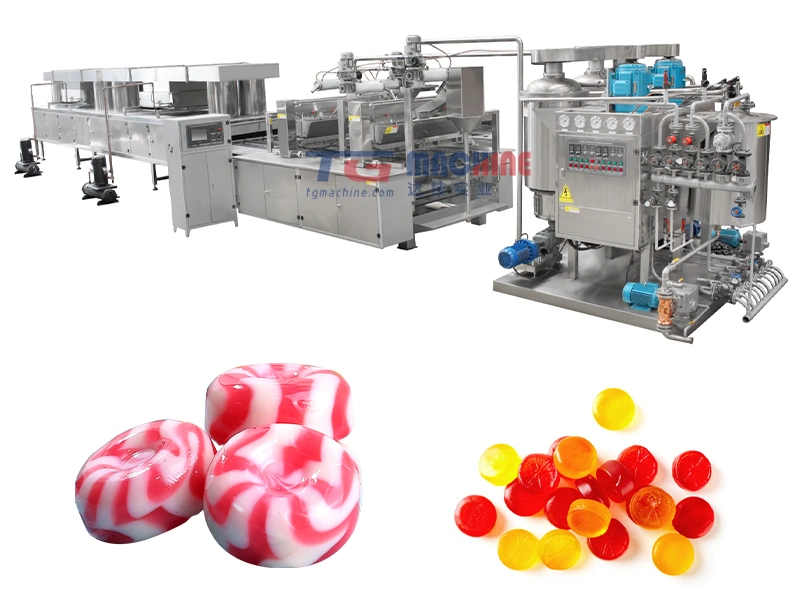 Automatic Hard Candy Making Forming Machine Depositing Line