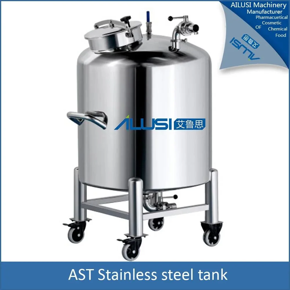 SUS304 Industrial Cosmetic Movable Vertical Gelatin Food Industrial Food Grade Water Storage Tank Making Machine