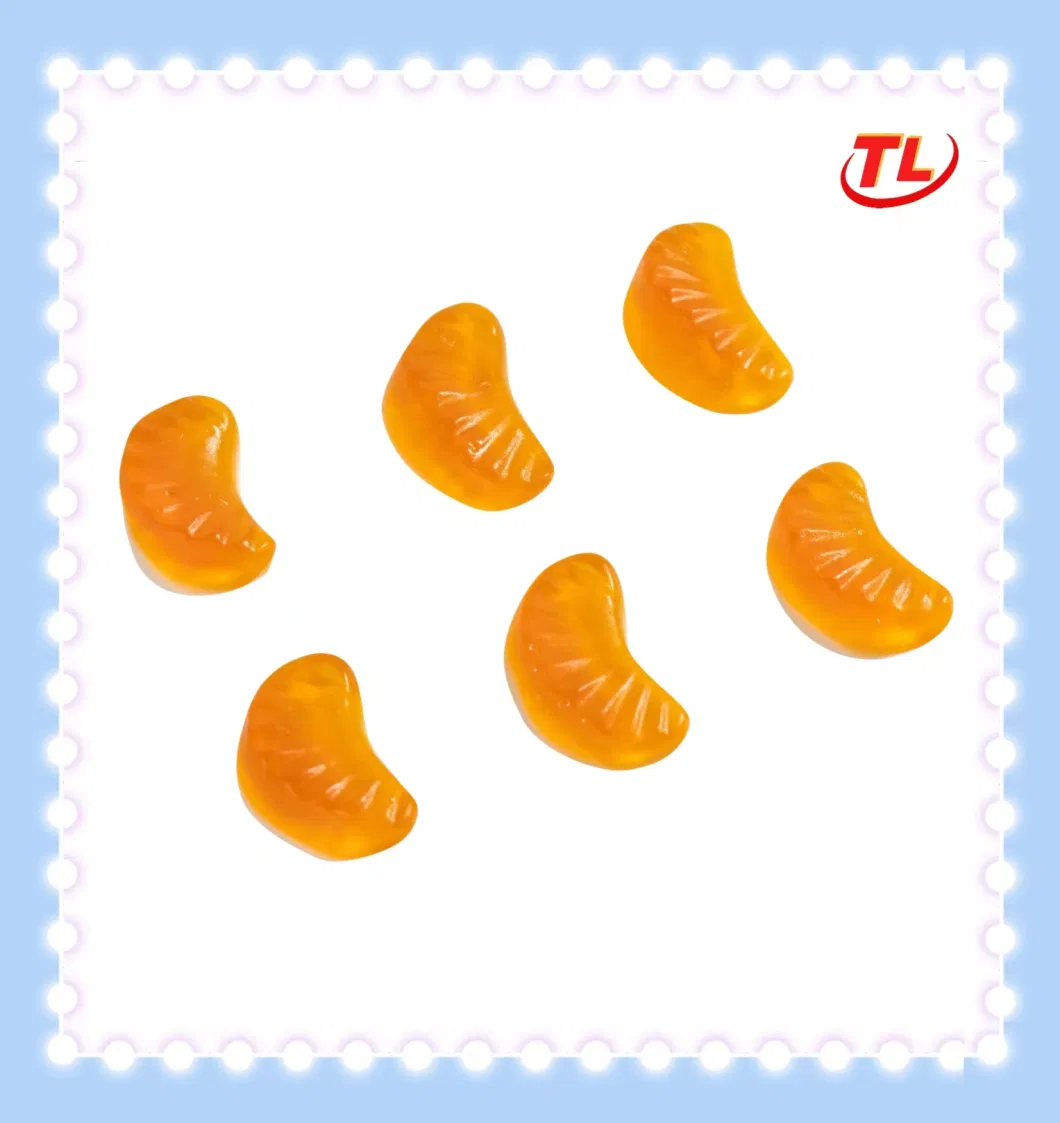 Peach Shape OEM Fruit Juice Filling Gummy Candy From Candy Manufacturer