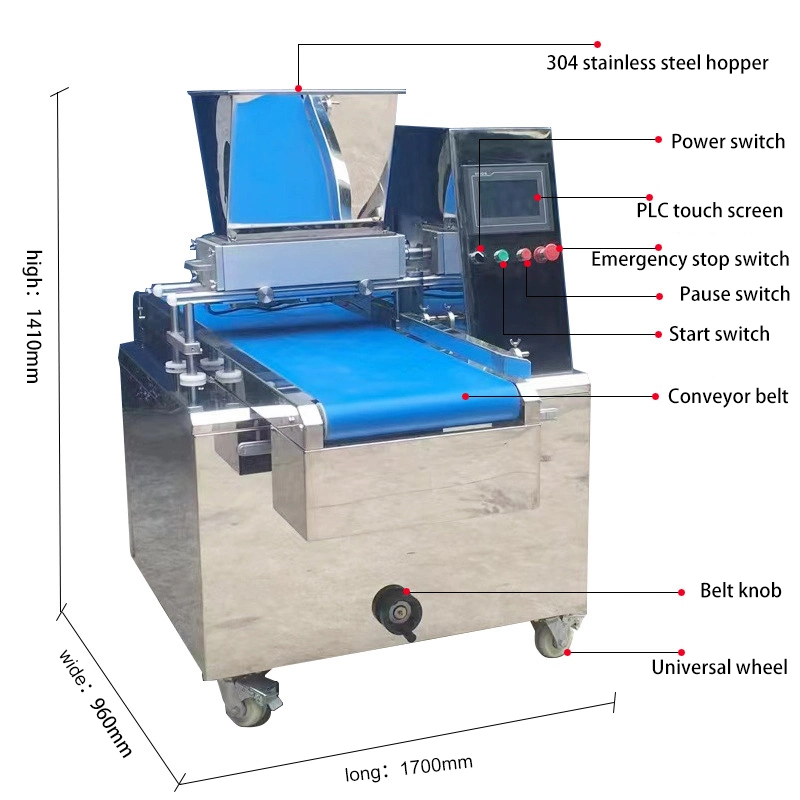 PLC Control Automatic Cookie Macaron Biscuit Cupcake Sponge Cake Grouting Filling Depositor