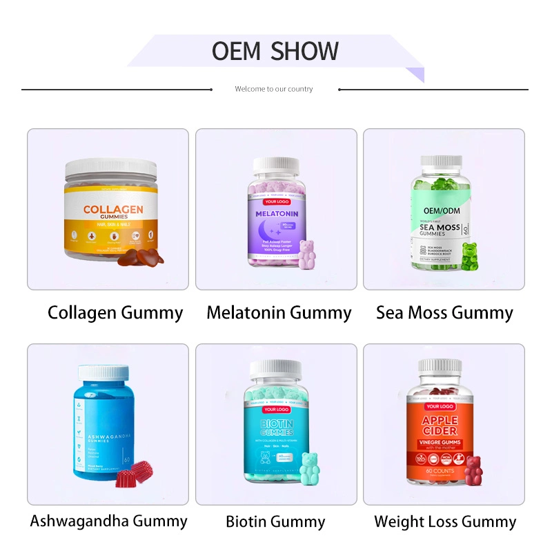 Collagen Gummy Vitamin B Biotin Apple Cider Collagen Vegan Gummies Bear Black Elderberry Gummies