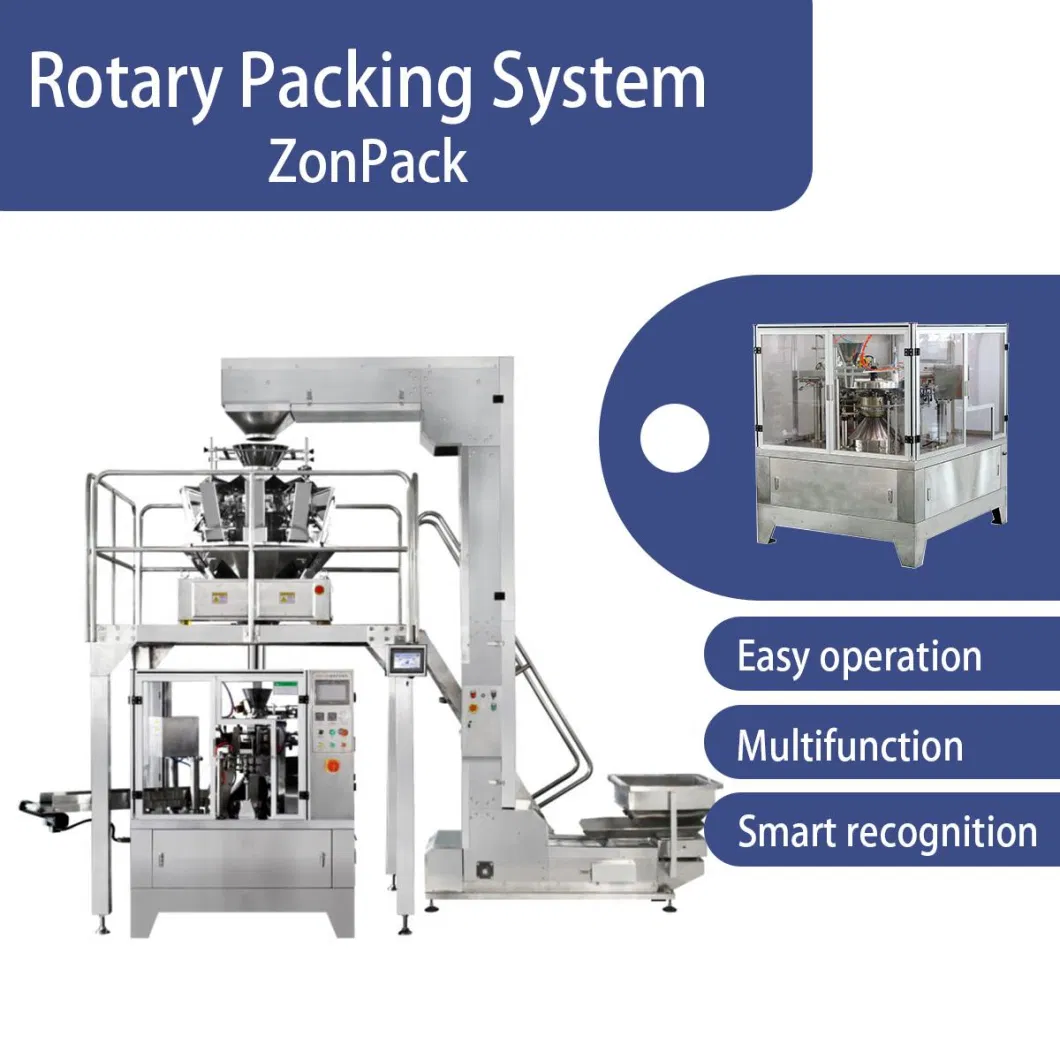 Confectionery Products Multihead Weigher Packaging Machine Gummy Candy Rotary Packing Machine