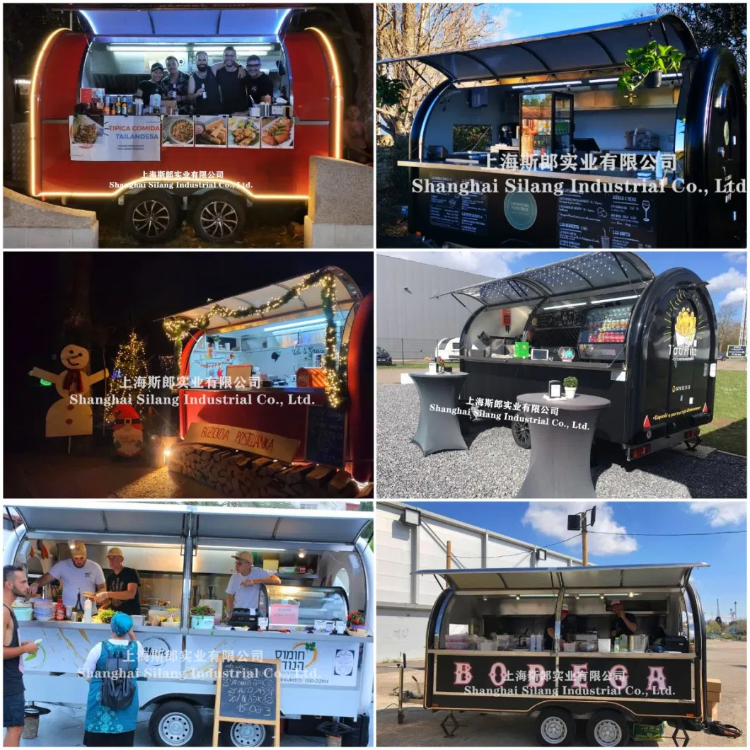 Mobile Food Kitchen Coffee Machine Cookie Cake Candy Shop Street Food Trailer