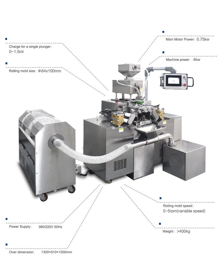 Soft Gelatin Fish Oil Capsule Filling and Counting Making Machine