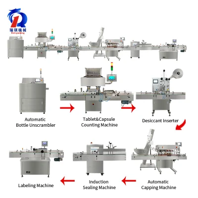 Riempimento pneumatico completamente automatico riempimento della capsula per tablet ad alta precisione Conteggio imbottigliamento Linea