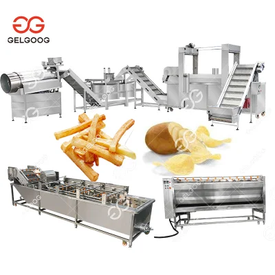 Linea di produzione industriale di patatine fresche congelate Macchina per la produzione di French Fries surgelato