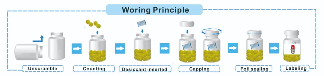 Ydcl-8 Fully Automatic Multifunctional Tablets and Capsules Counting Production Line Packing Machine