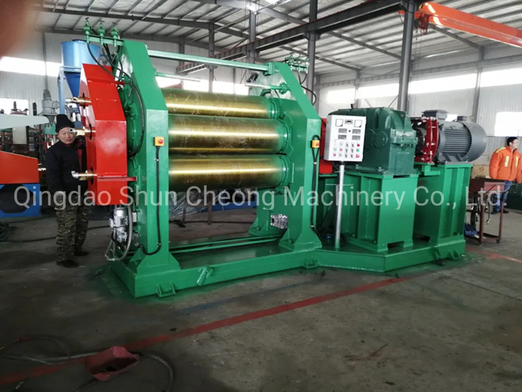 Calendering Machine for Rubber Sheet, Frictioning, Rubberizing