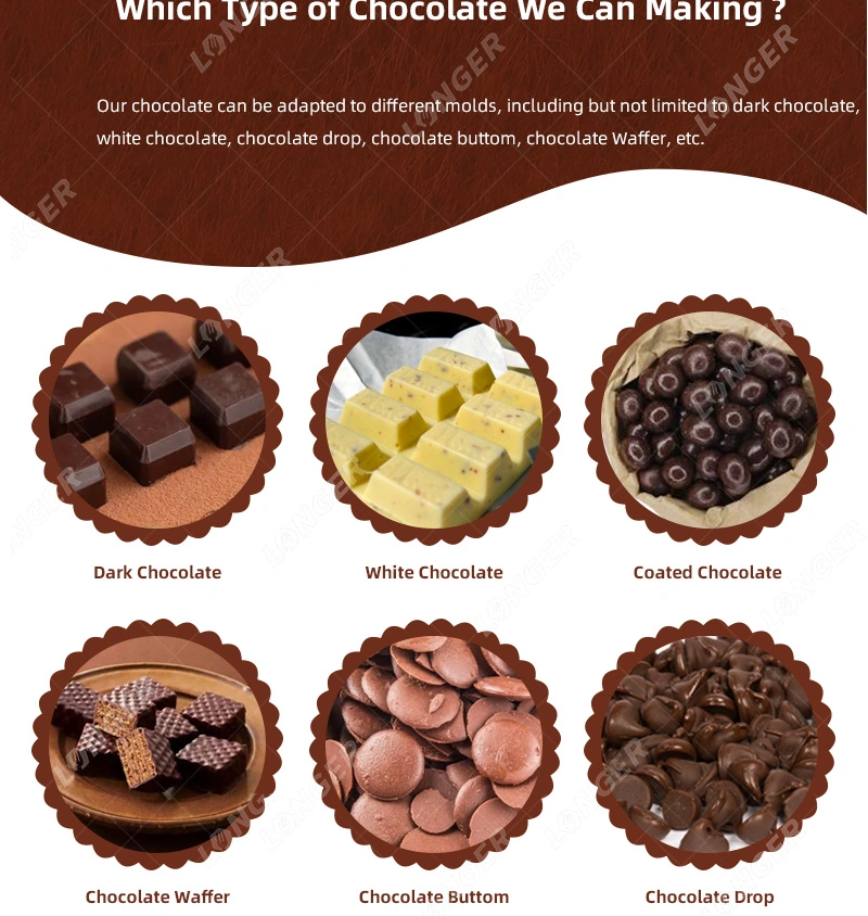 Small Automatic Candy and Chocolate Bean Making Machine Protein Bar Chocolate Production Line