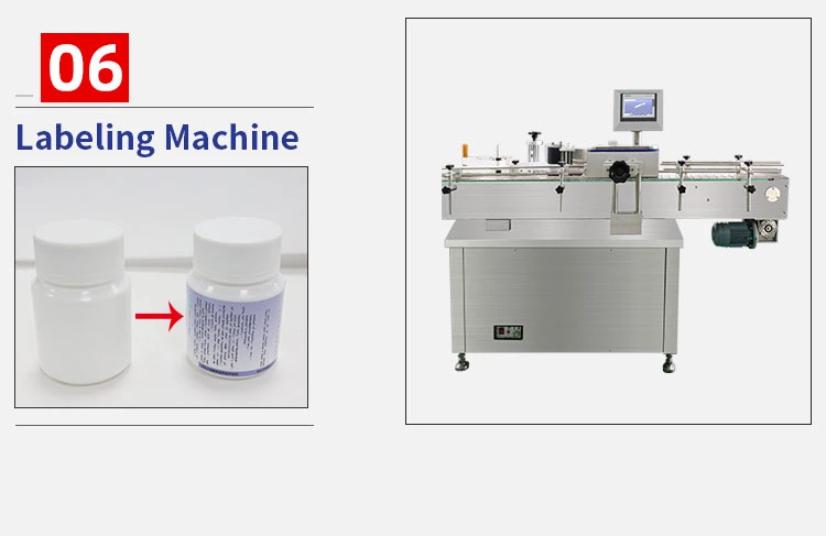 Fully Automatic Pneumatic Filling High Accuracy Tablet Capsule Counting Bottling Line