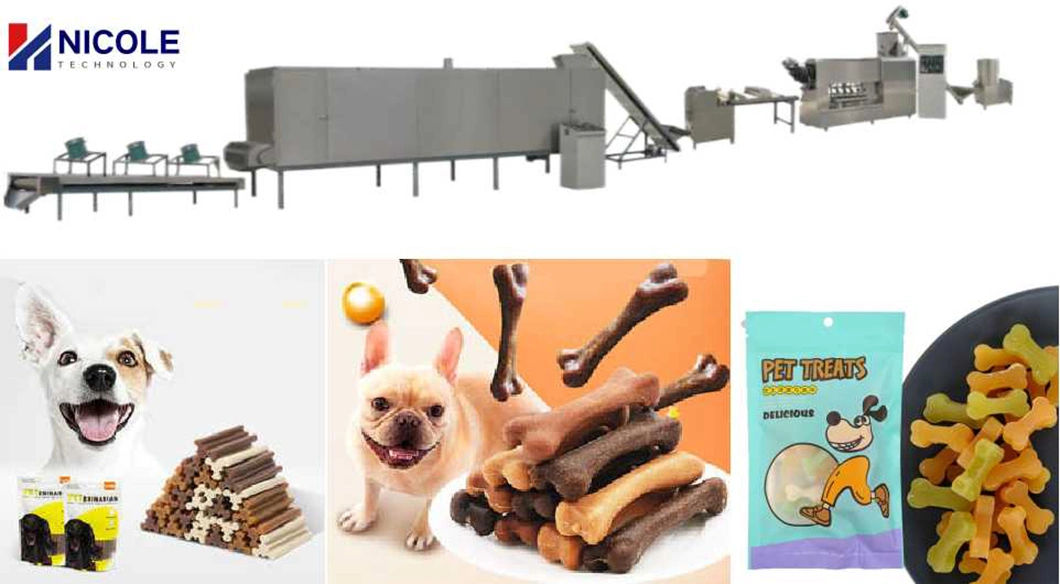 High Efficiency Small Scale Stainless Steel Dog Chewing Gum Processing Machine