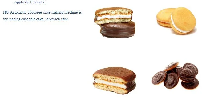 Soft and Sweet Choco Pie Production Line for Sale/ High Price Performance Sandwich Cake Line