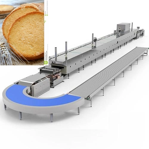 Automatic Cake Rusk Sliced Cake Dry Cake Making Machine Production Line