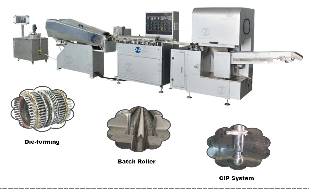 Full Automatic Multi-Flavor Spherical Hard Candy Die Forming Machine High Speed Fruit Candy Production Line