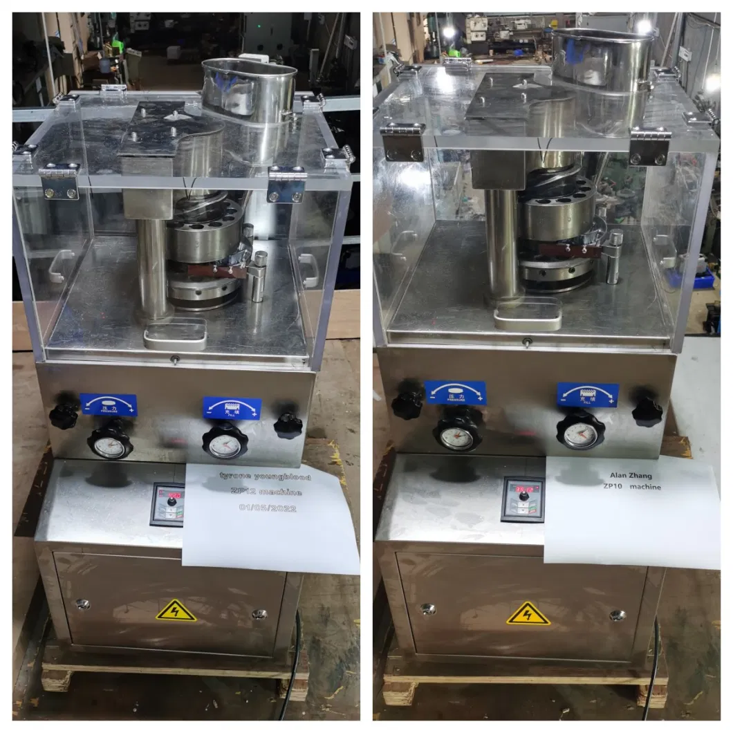 Large Capacity Zp9 Zp10 Zp12 China Price Industrial Milk Chocolate Herbal Camphor Coffee Vitamin Pet Medicine Rotary Tablet Press Making Machine