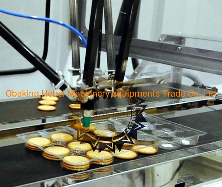 Automatic Bread Pastry Biscuit and Candy One Drag Two Automatic Pillow Type Food Packaging Line