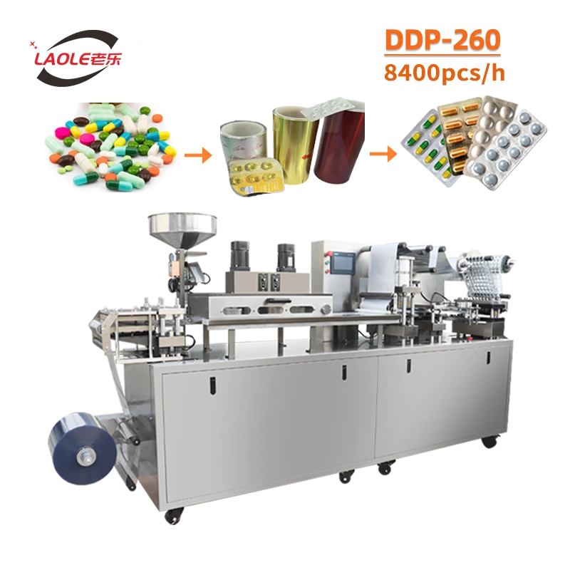 DDP-260 Aluminum-Plastic Candy Chewing Gum Form Fill Seal Blister Packing Packaging Machine