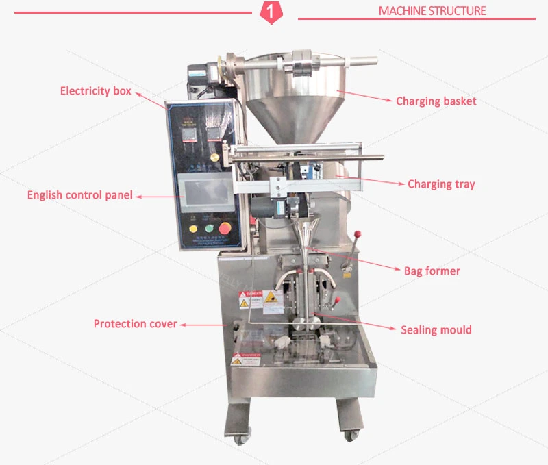 Different Bag Size Sugar Cube Ice Candy Packing Machine Price