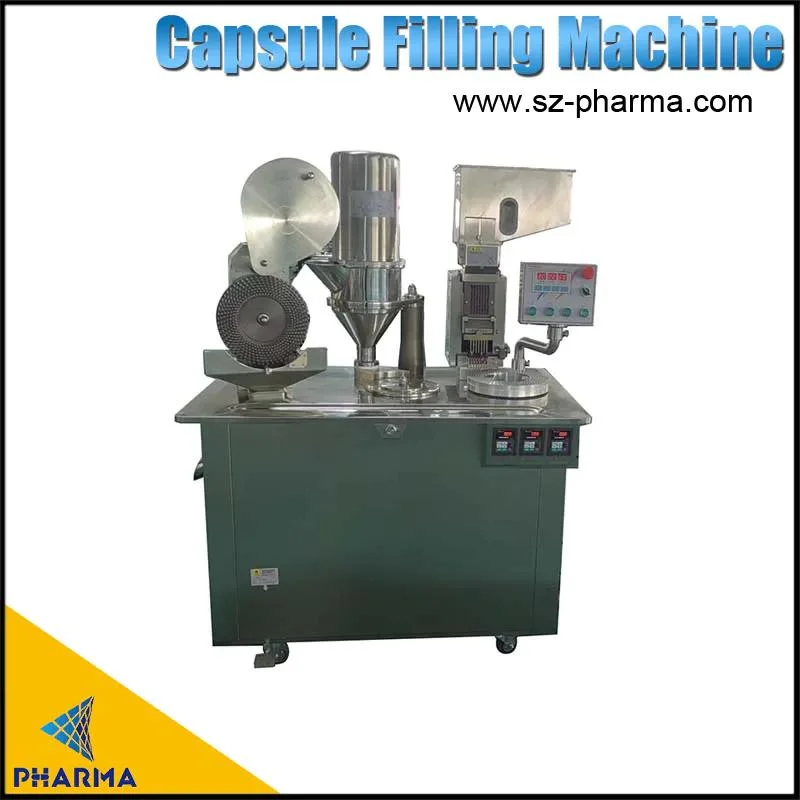 Pharmaceutical Full Automatic Powder Pill Filler Empty Hard Gelatine Capsule Filling Making Machine