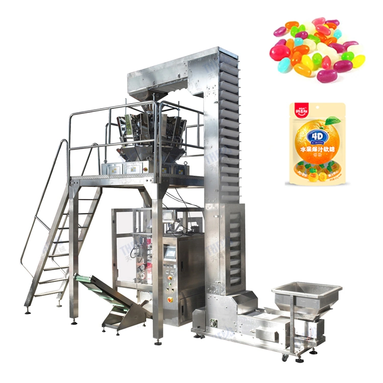 Donut Premade Giving Bag Standup Pouch Candy Jelly Gummy Packing Machine