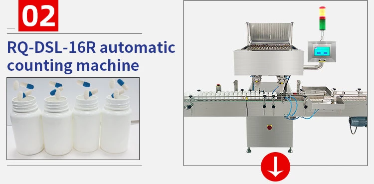 Fully Automatic Pneumatic Filling High Accuracy Tablet Capsule Counting Bottling Line