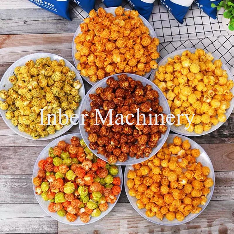 China Stainless Steel Commercial Caramel Kettle Popcorn Making Machine Price with Large Capacity