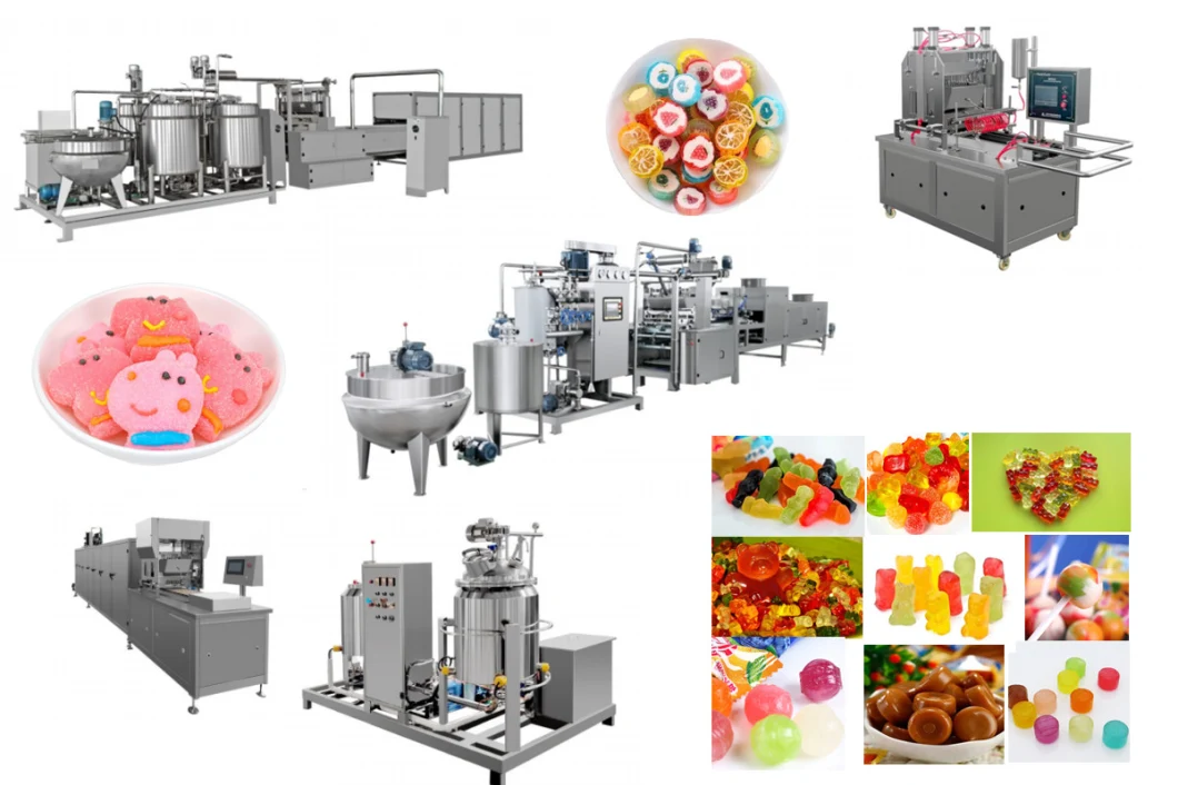 Factory High Quality Lollipop Gummy Bear Candy Making Machine Automatic Production Line