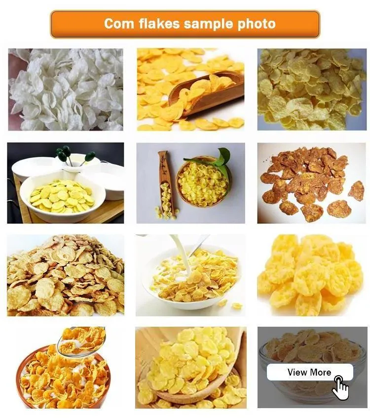 Crispy Sweet Sugar Frosted Coated Corn Flakes Cereal Breakfast Snacks Machinery Processing Equipment