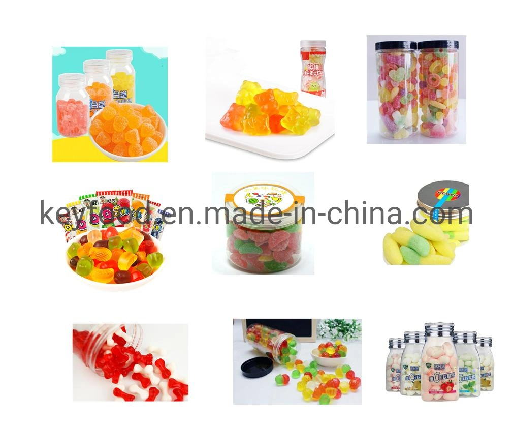 Jelly Candy Bottle Filling Machine Manufacturer Small Bottle Filling and Capping Labeling Complete Set Line