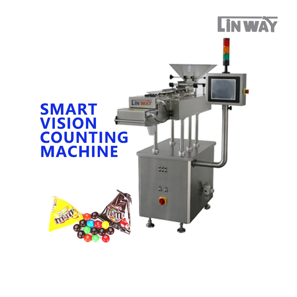 Low Price Automatic Intelligent Pieces Counting for Candy Coin Pet Food Chocolate-Coins Capsules