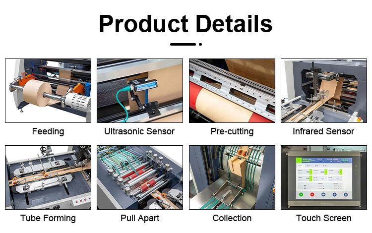 Rokin Sweet Packing V Bottom Paper Carry Bag Production Machine