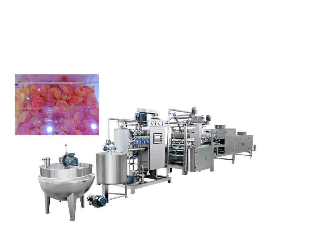 Soft Bear Automatic Industrial Lollipop Candy Making Machine Production Line