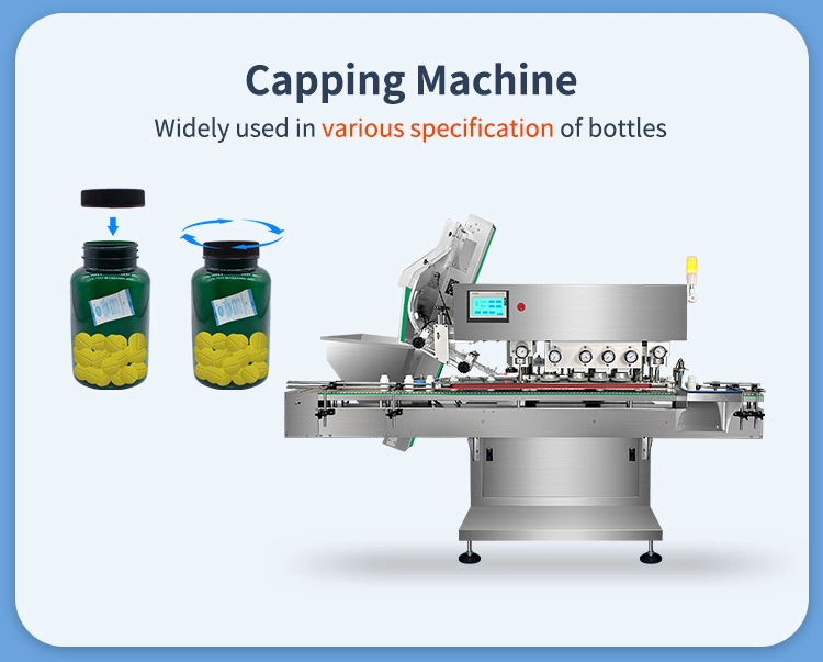 16 Lanes Automated PLC Control Tablet Capsule Counting and Bottling Machine Line