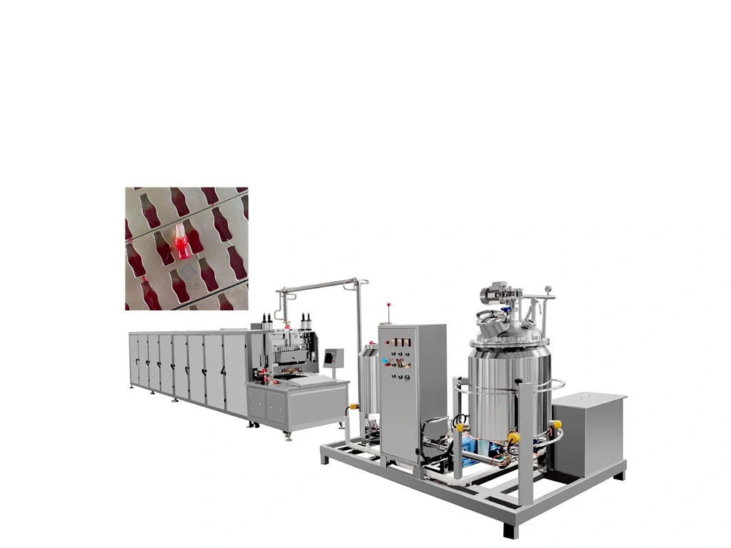 Soft Bear Automatic Industrial Lollipop Candy Making Machine Production Line