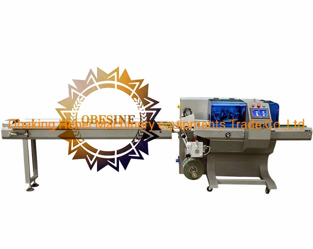 Automatic Bread Pastry Biscuit and Candy One Drag Two Automatic Pillow Type Food Packaging Line