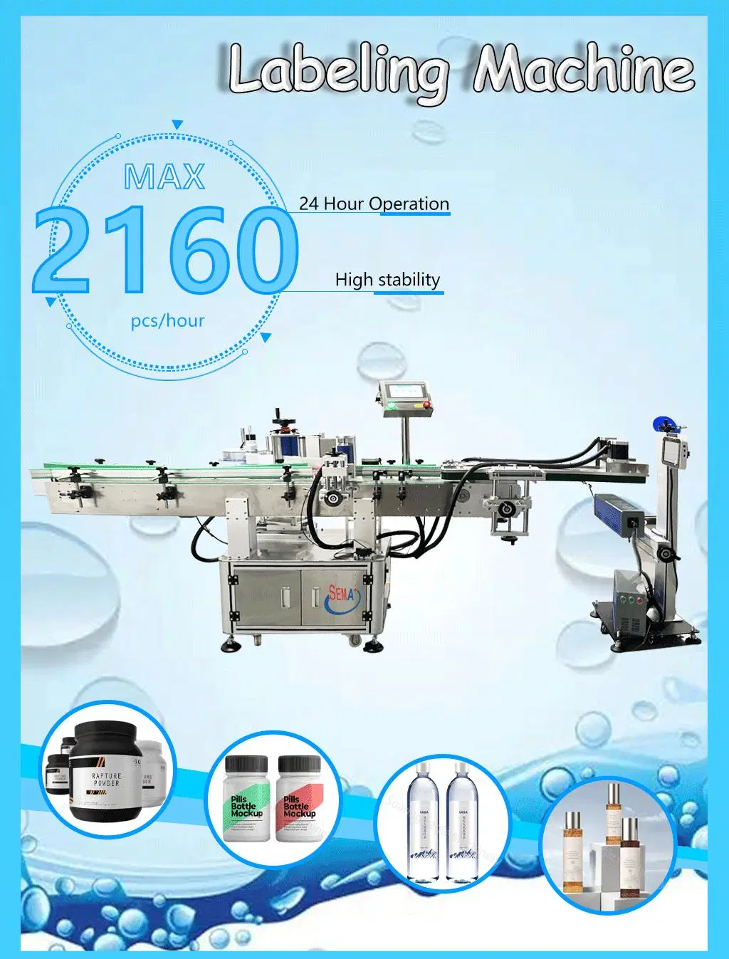 Best Price Fast Speed Label Equipment Candy Bottle Labeling Machine