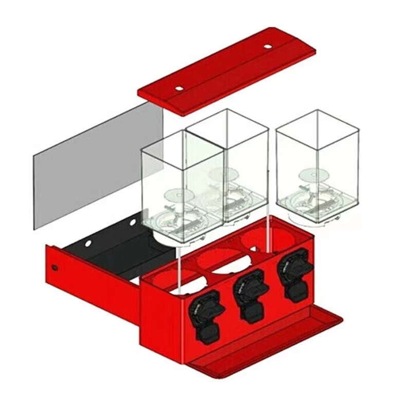 Vending Machines for Business Gumball Machine with Stand Candy Triple Pod Standing Dispenser Commercial Use to Dispense Gumballs Candies Using Quarter