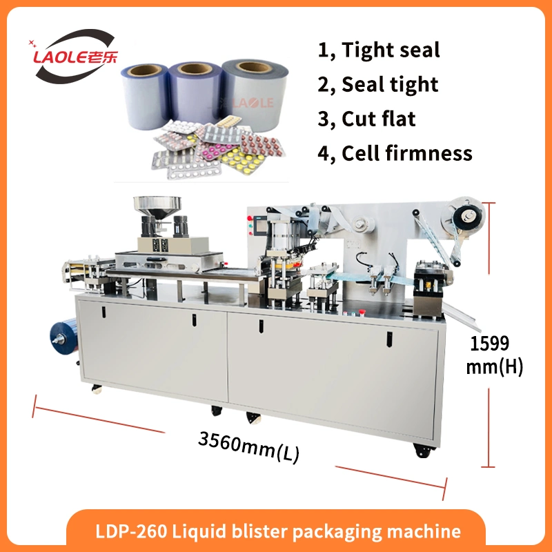 DDP-260 Aluminum-Plastic Candy Chewing Gum Form Fill Seal Blister Packing Packaging Machine