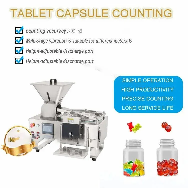 Snjf-2 Seeds Capsule Counting and Filling Semi Automatic Counting Machine for Chewing Gum