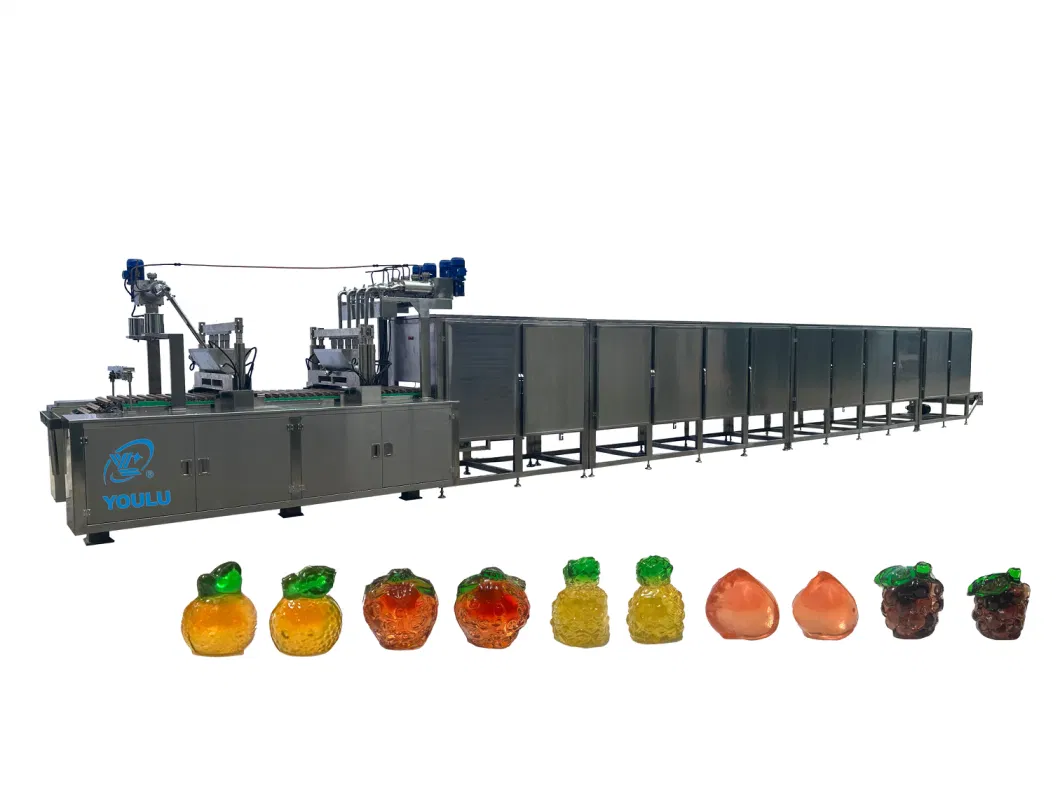 4D Jelly Candy Depositing Productioin Line Jelly Candy Making Machine