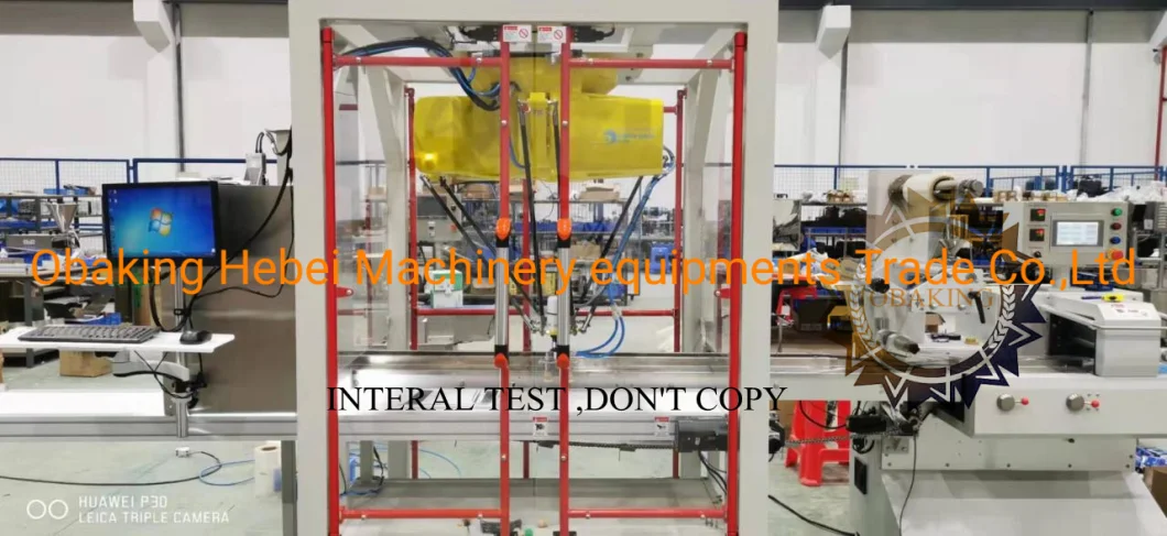 Automatic Bread Pastry Biscuit and Candy One Drag Two Automatic Pillow Type Food Packaging Line