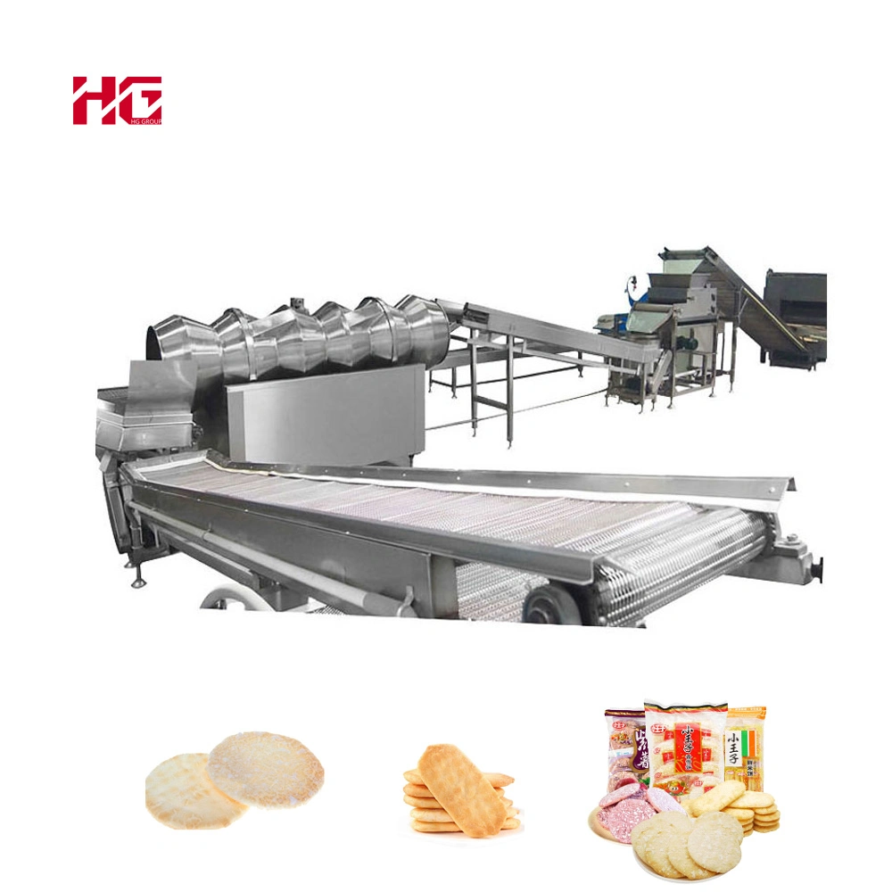 Automatic Bakery Equipment Sweet Senbei Rice Cracke Making Milling Snack Food Machine for Rice Cracker Production Processing Line