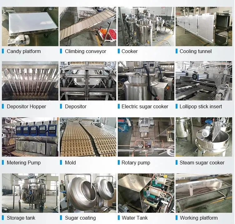 Stick Lollipop Production Lline Flat Lollipop Making Machines Sweet Candy Production Line