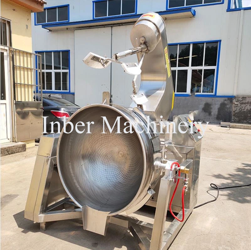 China Stainless Steel Commercial Caramel Kettle Popcorn Making Machine Price with Large Capacity