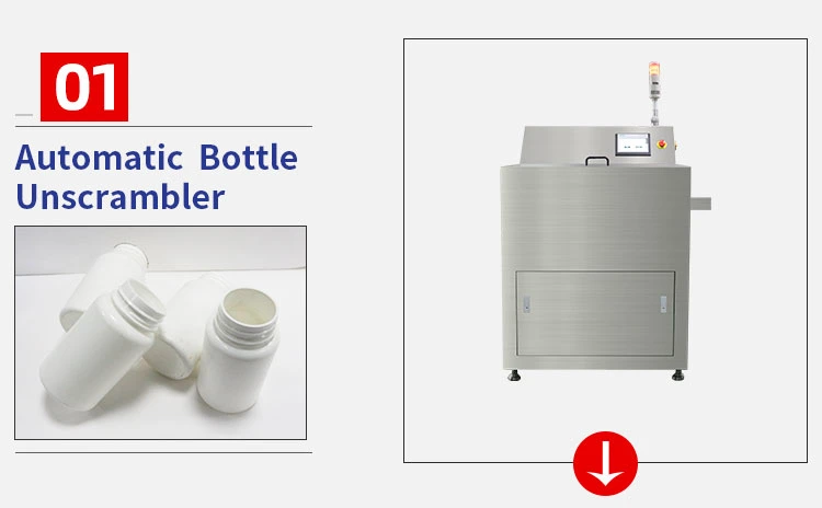 Fully Automatic Pneumatic Filling High Accuracy Tablet Capsule Counting Bottling Line