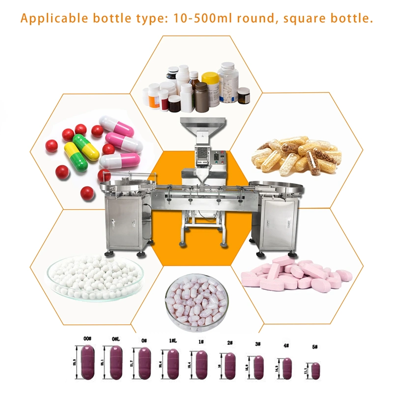 Jsj-10b Automatic Pharmaceutical Pill Candy Gummy Tablet Capsule Counting Counter Filling Machine