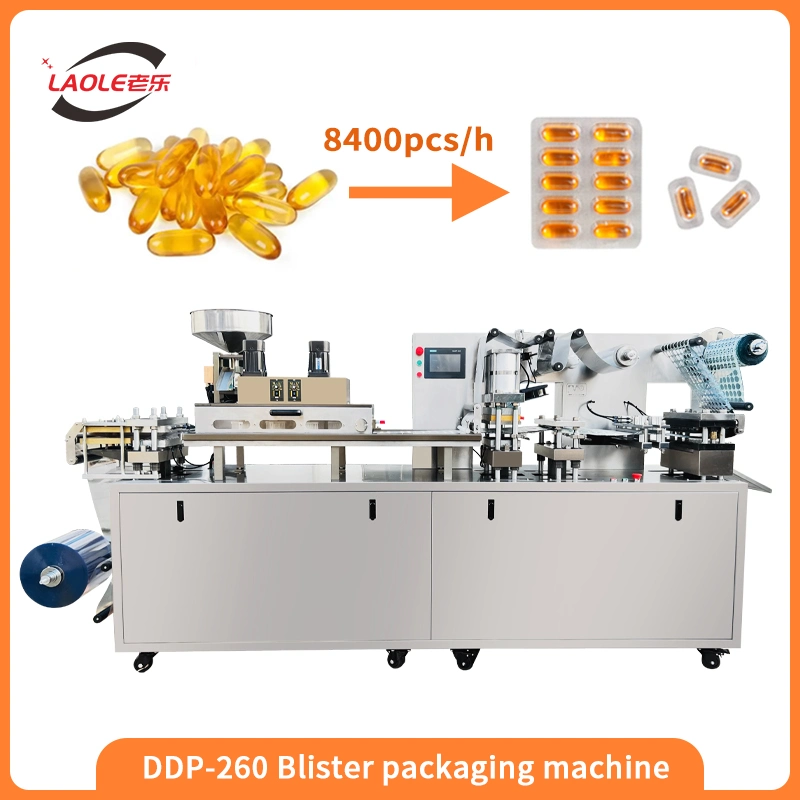 DDP-260 Aluminum-Plastic Candy Chewing Gum Form Fill Seal Blister Packing Packaging Machine